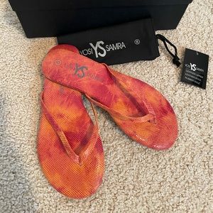 Yosi Samra Flip Flop Sandal in Citrine